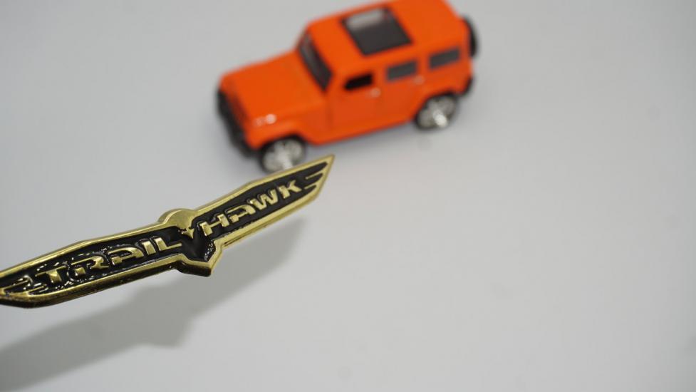 Jeep Cherokee Trail Hawk Krom Metal Bagaj Yazı Logo