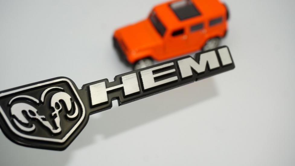 Dodge Logo Challenger Charger HEMI Bagaj Krom Metal Yazı Amblem Arma
