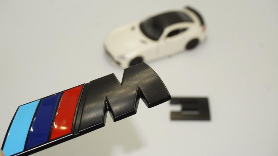 Bmw M3 Bagaj Siyah Metal 3M 3D Yazı Logo Oem Ürün
