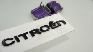 Citroen C4 C5 B7 Bagaj Parlak Siyah ABS 3M 3D Yazı Logo Amblem