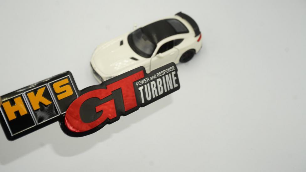 HKS GT Turbine Sports Metal Plaka Logo Arma