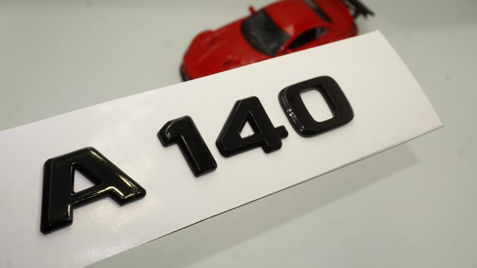 A 140 Bagaj Parlak Siyah ABS 3M 3D Yazı Logo