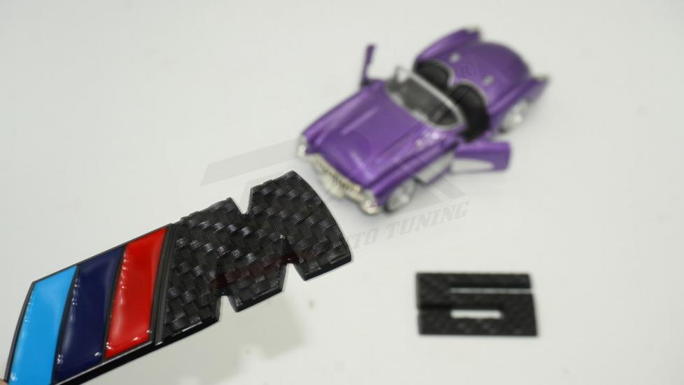 Bmw M5 Siyah Karbon Fiber Bagaj 3M 3D Metal Logo