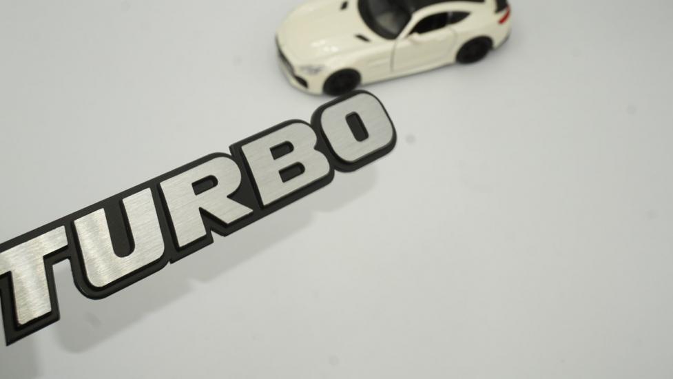 Turbo Spor Versiyon Bagaj Krom Metal Yazı Logo OEM Ürün