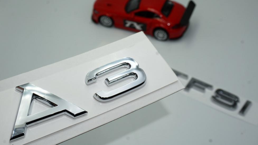 Audi A3 45 TFSi Krom ABS 3M 3D Bagaj Yazı Logo Orjinal Ürün