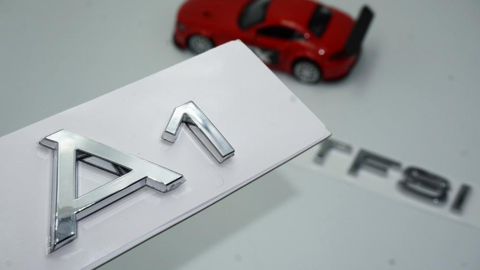 Audi A1 30 TFSi Krom ABS 3M 3D Bagaj Yazı Logo Orjinal Ürün