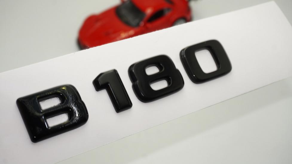 B 180 Bagaj Parlak Siyah ABS 3M 3D Yazı Logo