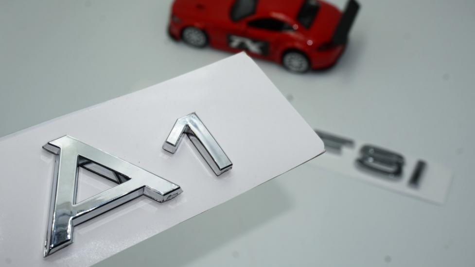 Audi A1 40 TFSi Krom ABS 3M 3D Bagaj Yazı Logo Orjinal Ürün