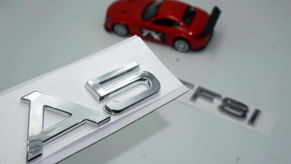 Audi A5 30 TFSi Krom ABS 3M 3D Bagaj Yazı Logo Orjinal Ürün