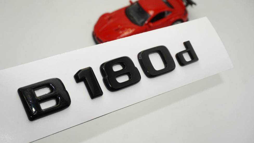 DK Tuning B 180d Bagaj Parlak Siyah ABS Yazı Logo Benz ile Uyumlu
