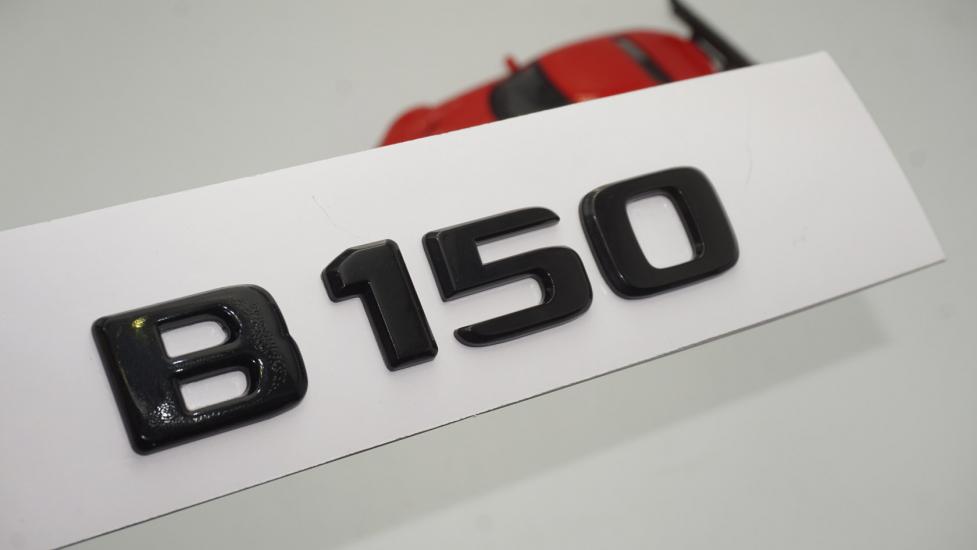 B 150 Bagaj Parlak Siyah ABS 3M 3D Yazı Logo