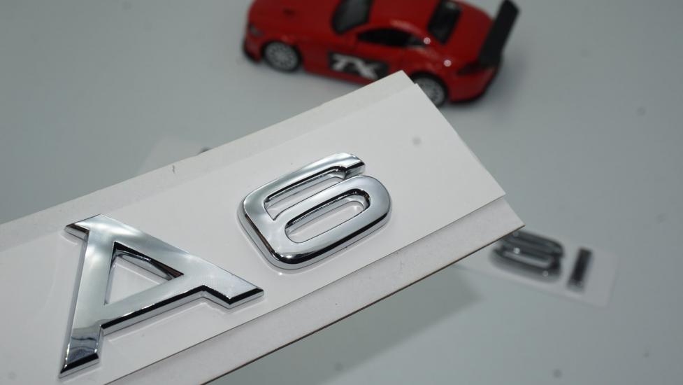 Audi A6 55 TFSi Krom ABS 3M 3D Bagaj Yazı Logo Orjinal Ürün