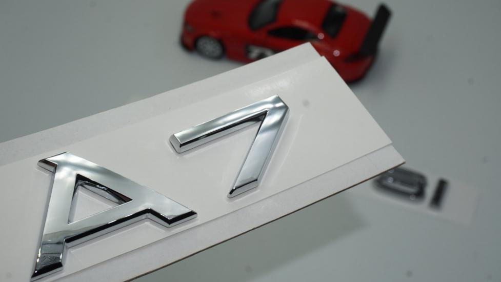Audi A7 30 TFSi Krom ABS 3M 3D Bagaj Yazı Logo Orjinal Ürün