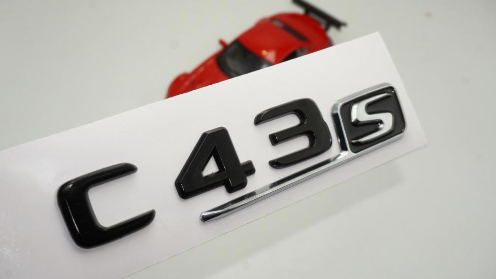 C 43S Bagaj Parlak Siyah ABS 3M 3D Yazı Logo