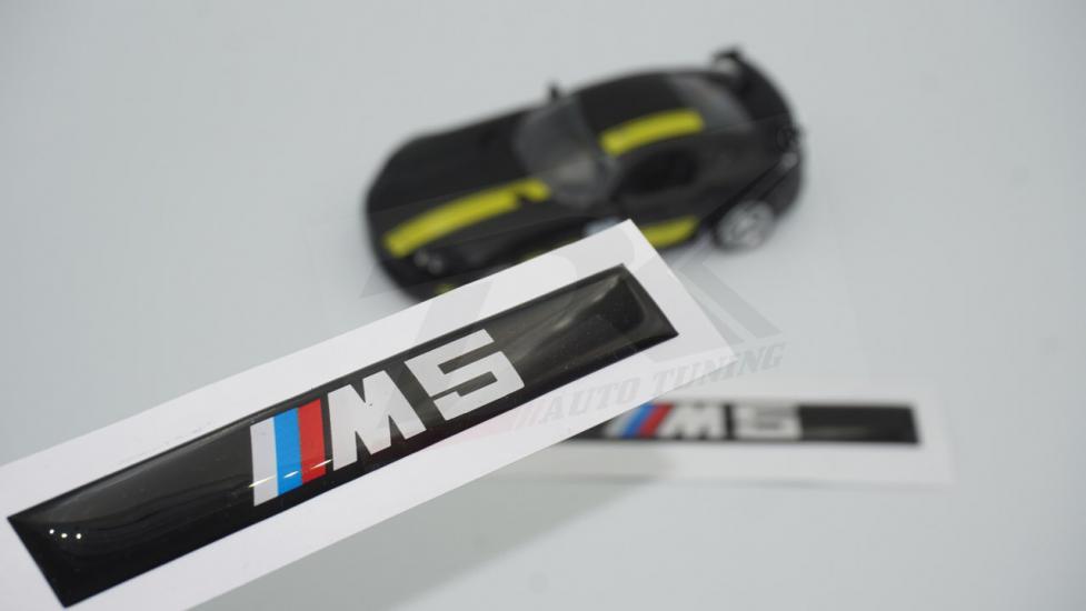 Bmw M5 Logo 3M 3D Damla Silikon Torpido Bagaj Çamurluk Logo Amblem Arma