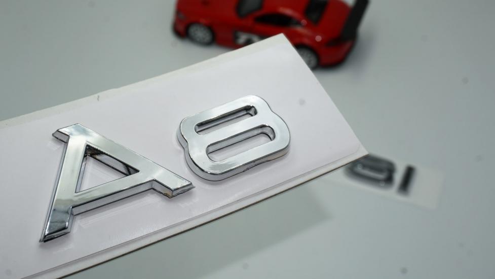 Audi A8 35 TFSi Krom ABS 3M 3D Bagaj Yazı Logo Orjinal Ürün