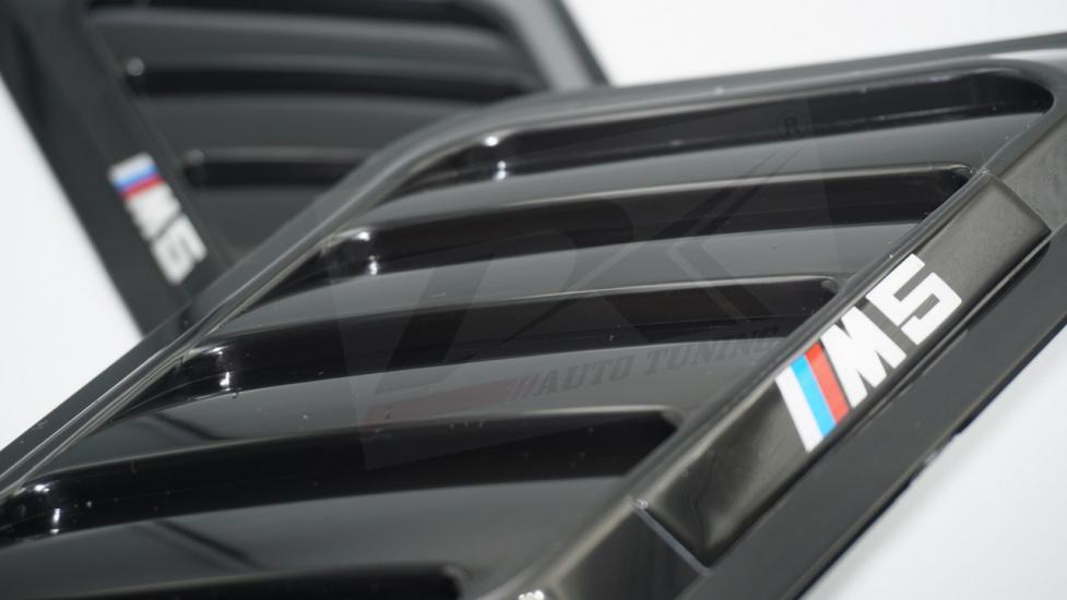 Bmw M5 Logo Ön Kaput Glossy Black Air Flow Rüzgarlık