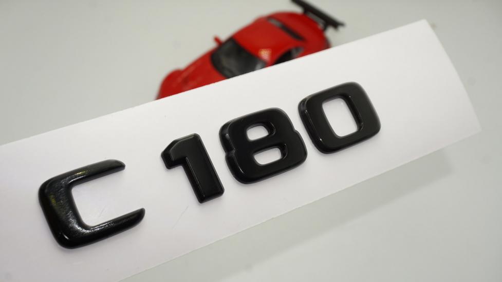 C 180 Bagaj Parlak Siyah ABS 3M 3D Yazı Logo