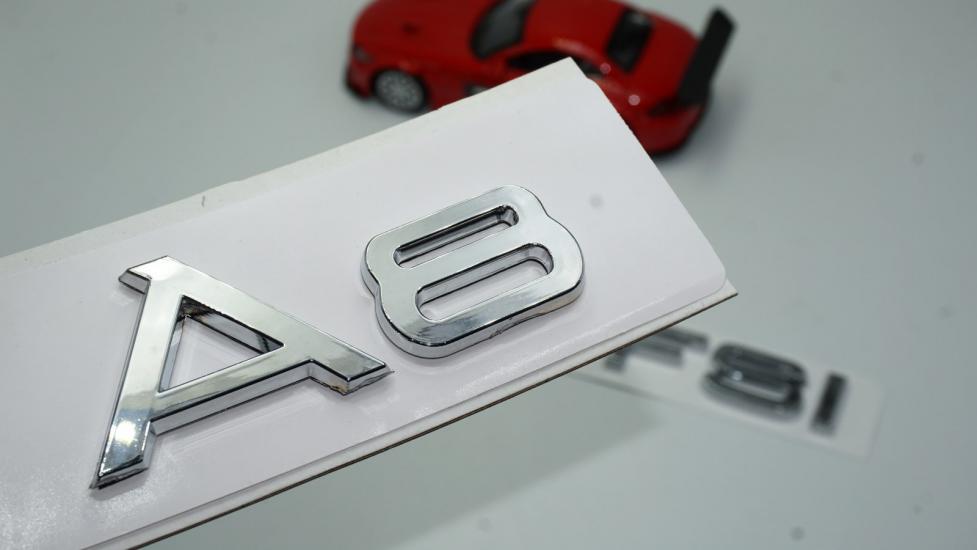 Audi A8 55 TFSi Krom ABS 3M 3D Bagaj Yazı Logo Orjinal Ürün