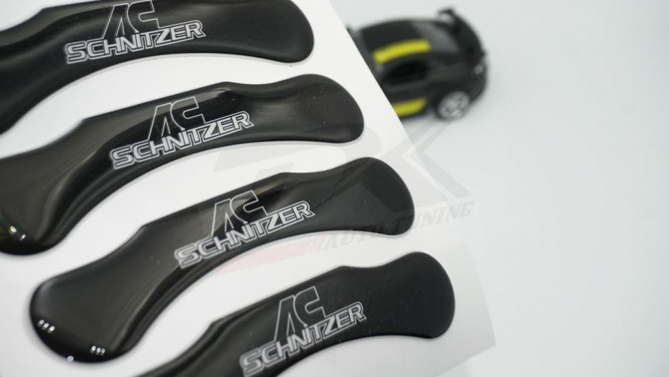 Bmw AC Schnitzer Logo Kaliper Üstü 3M 3D Damla Desen Logo Arma Amblem Seti