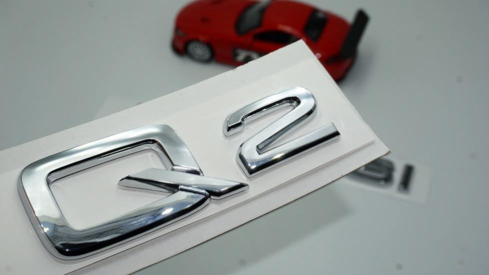 Audi Q2 50 TFSi Krom ABS 3M 3D Bagaj Yazı Logo Orjinal Ürün