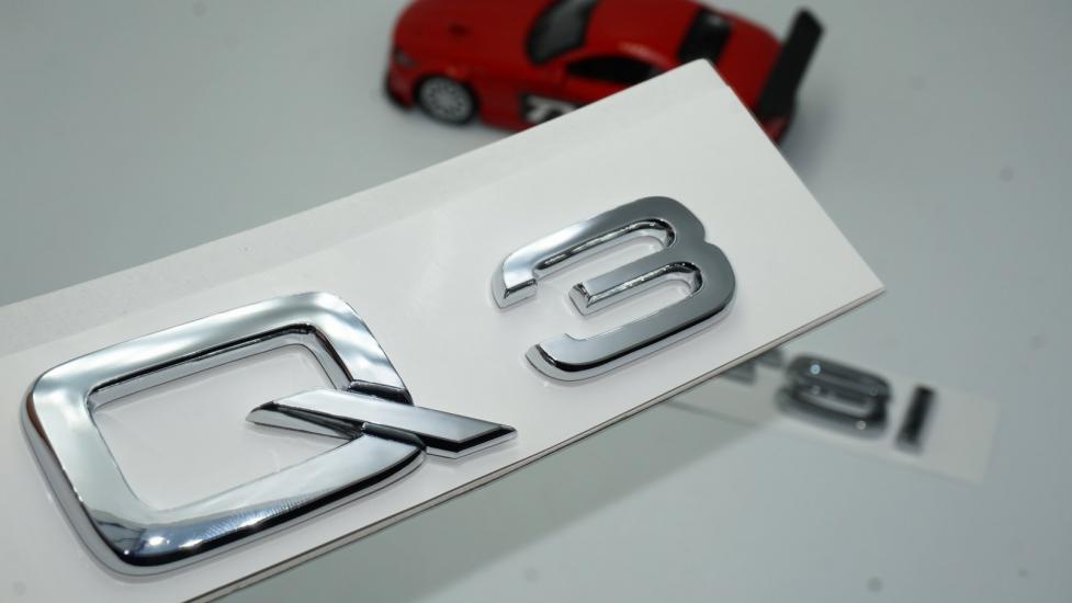 Audi Q3 35 TFSi Krom ABS 3M 3D Bagaj Yazı Logo Orjinal Ürün