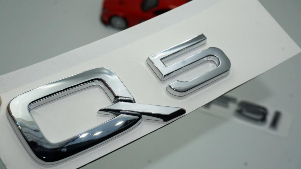Audi Q5 50 TFSi Krom ABS 3M 3D Bagaj Yazı Logo Orjinal Ürün