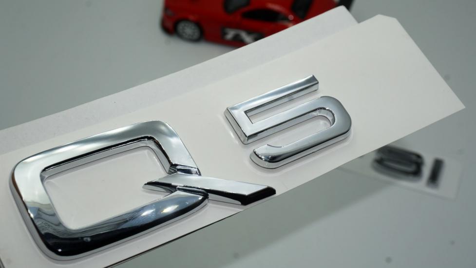 Audi Q5 55 TFSi Krom ABS 3M 3D Bagaj Yazı Logo Orjinal Ürün