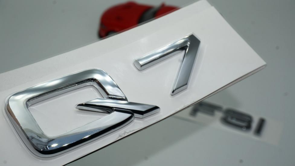 Audi Q7 30 TFSi Krom ABS 3M 3D Bagaj Yazı Logo Orjinal Ürün