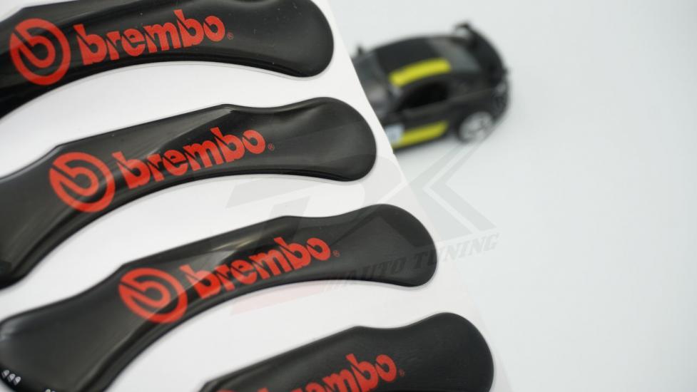 Brembo Logo Kaliper Üstü 3M 3D Damla Desen Logo Arma Amblem Seti