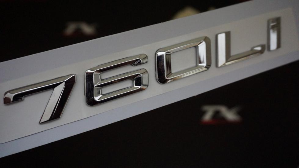 Bmw 760Lİ Bagaj Krom Metal 3M 3D Yazı Logo