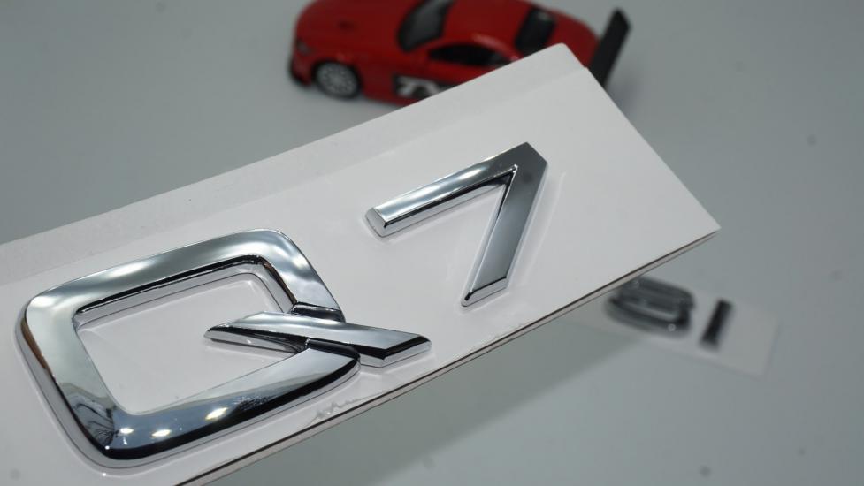 Audi Q7 40 TFSi Krom ABS 3M 3D Bagaj Yazı Logo Orjinal Ürün