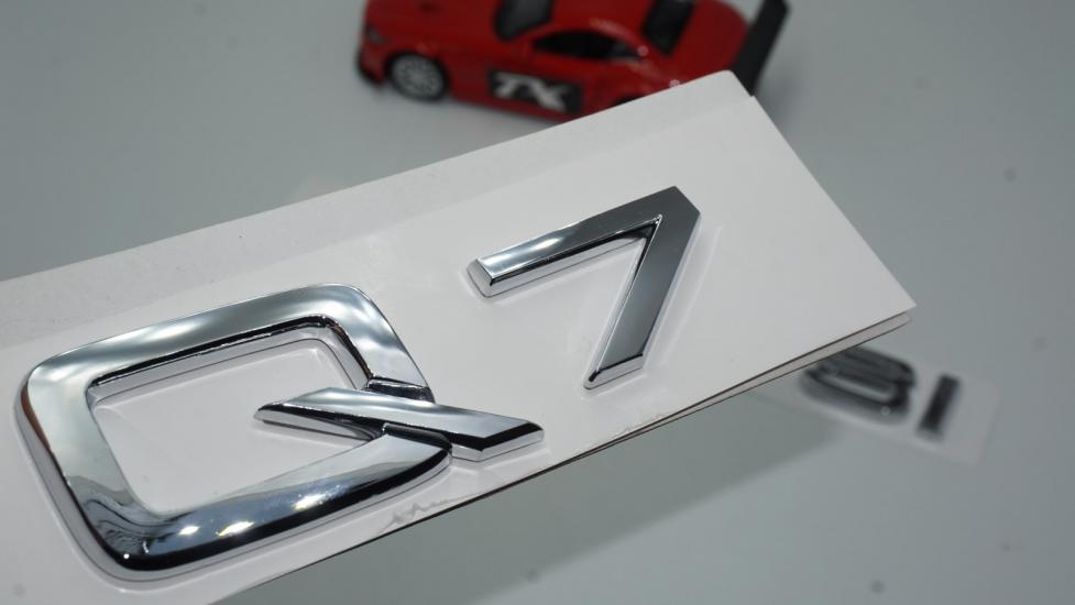 Audi Q7 55 TFSi Krom ABS 3M 3D Bagaj Yazı Logo Orjinal Ürün