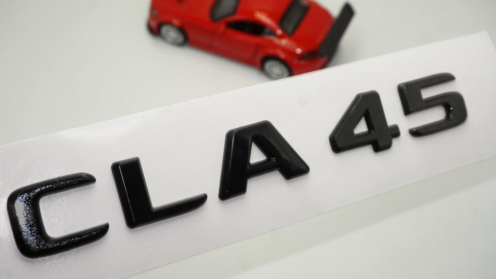 CLA 45 Bagaj Parlak Siyah ABS 3M 3D Yazı Logo