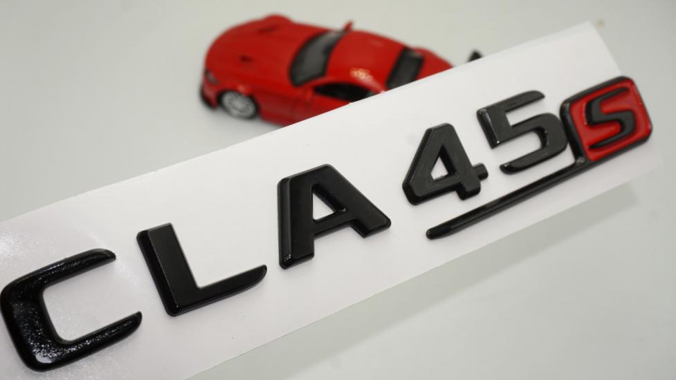 CLA 45S Bagaj Parlak Siyah ABS 3M 3D Yazı Logo