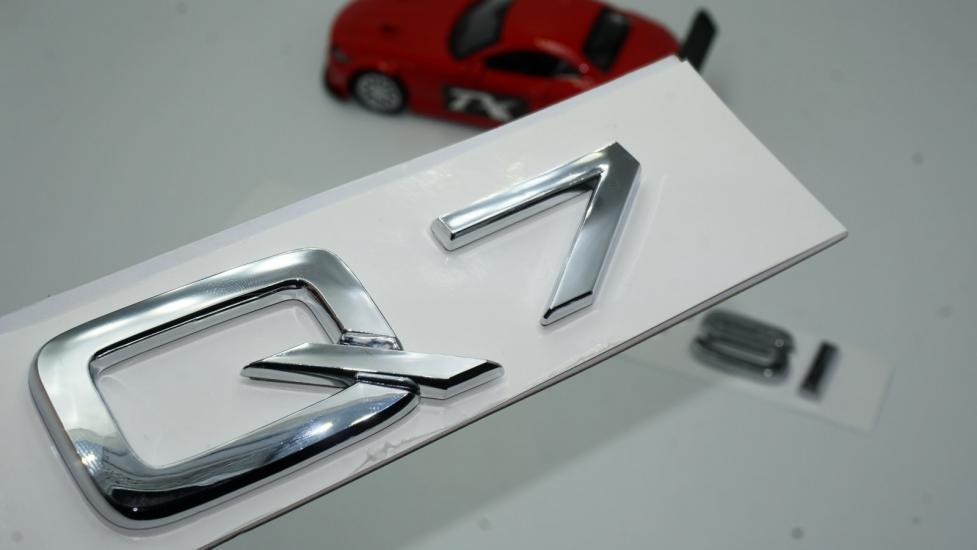 Audi Q7 45 TFSi Krom ABS 3M 3D Bagaj Yazı Logo Orjinal Ürün