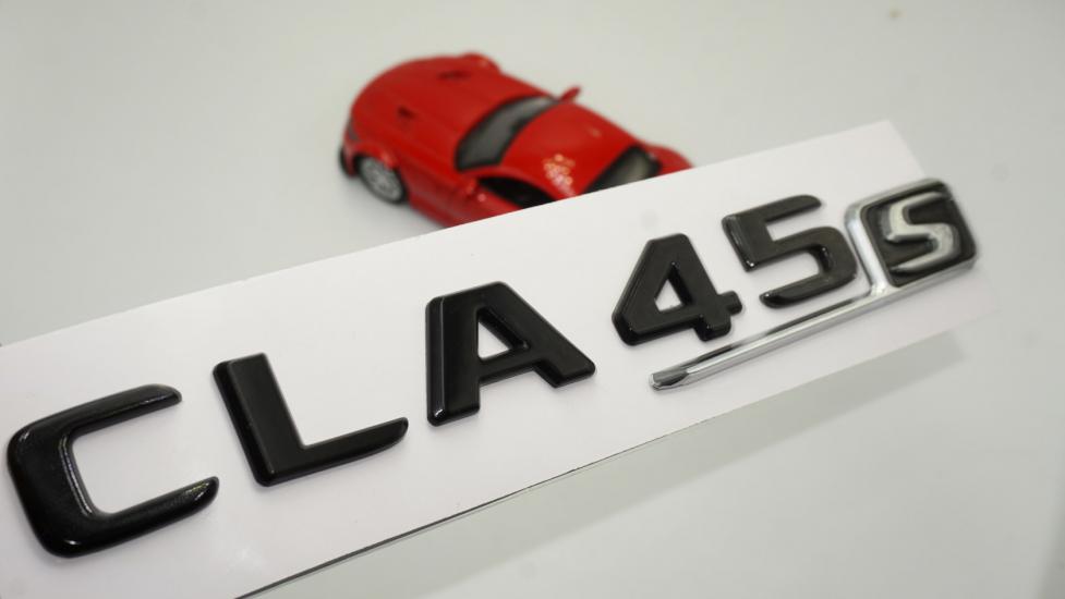 CLA 45S Bagaj Parlak Siyah ABS 3M 3D Yazı Logo
