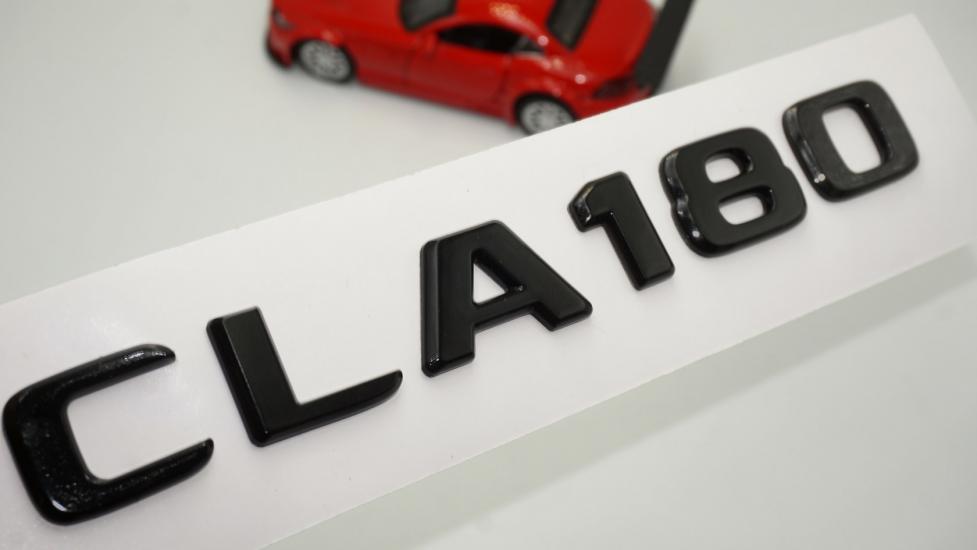 CLA 180 Bagaj Parlak Siyah ABS 3M 3D Yazı Logo