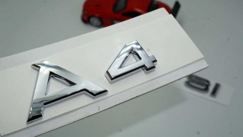 Audi A4 30 TFSi Krom ABS 3M 3D Bagaj Yazı Logo Orjinal Ürün