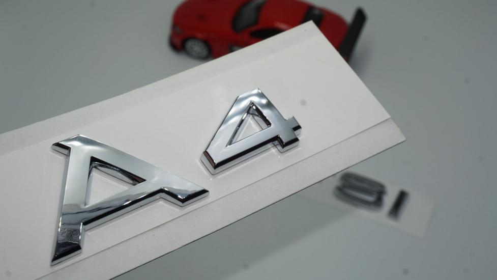 Audi A4 40 TFSi Krom ABS 3M 3D Bagaj Yazı Logo Orjinal Ürün
