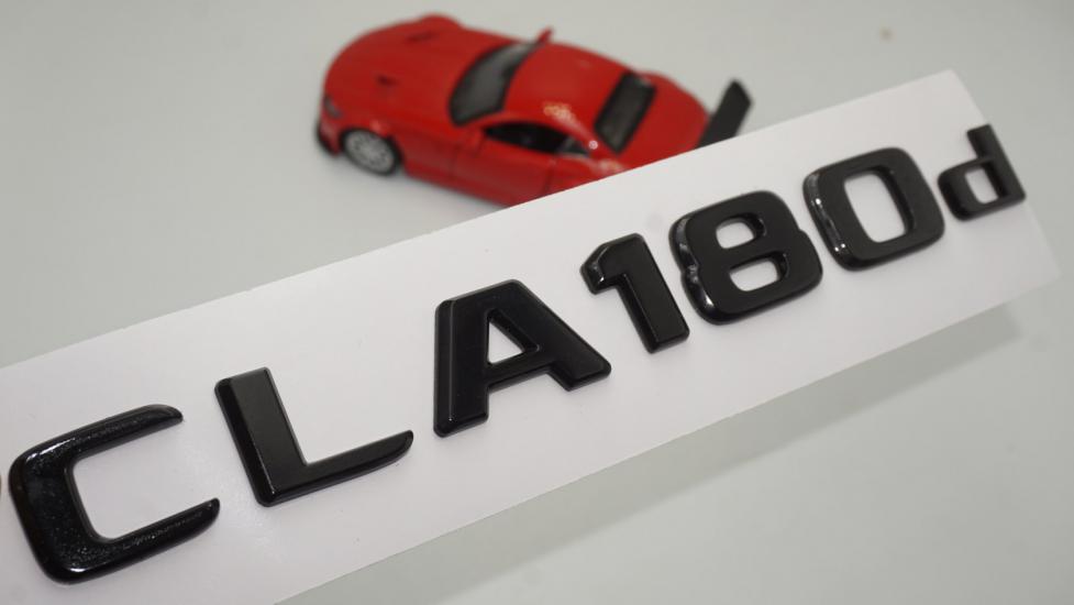 CLA 180d Bagaj Parlak Siyah ABS 3M 3D Yazı Logo