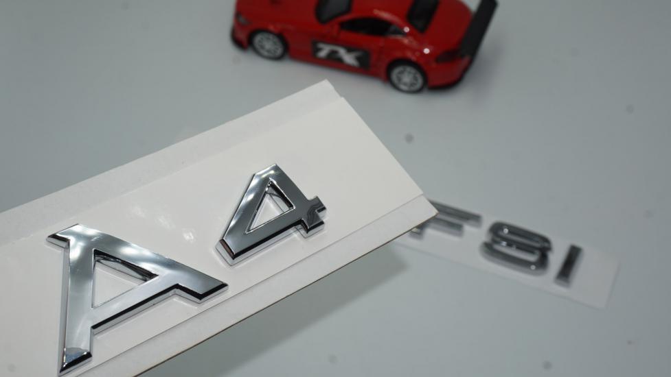 Audi A4 45 TFSi Krom ABS 3M 3D Bagaj Yazı Logo Orjinal Ürün