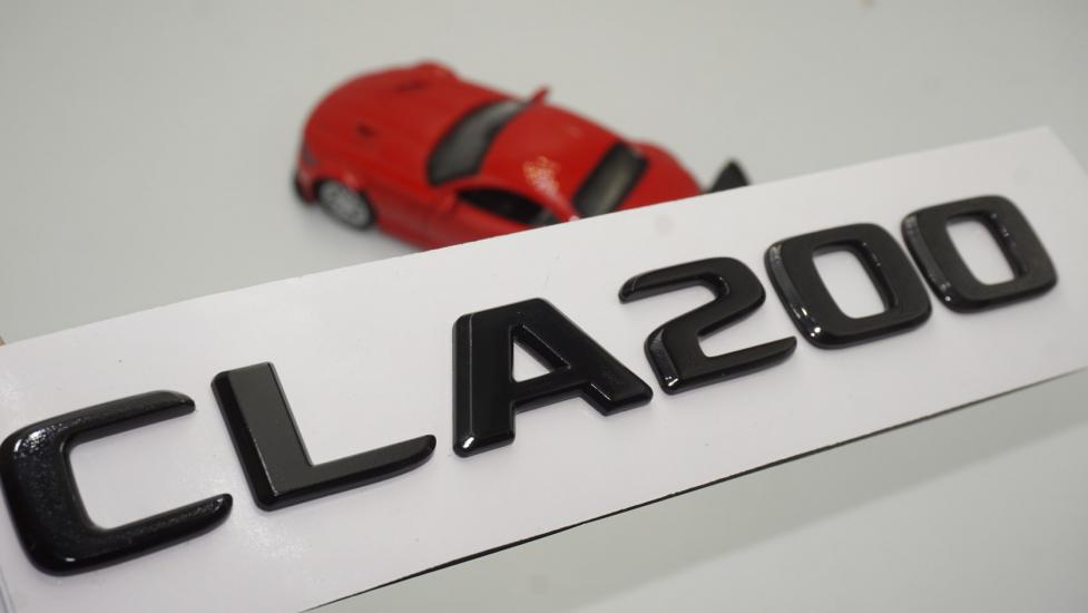 CLA 200 Bagaj Parlak Siyah ABS 3M 3D Yazı Logo