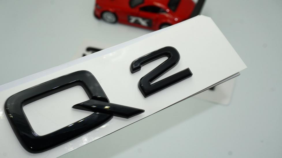Audi Q2 30 TFSi Parlak Siyah ABS 3M 3D Bagaj Yazı Logo Orjinal Ürün