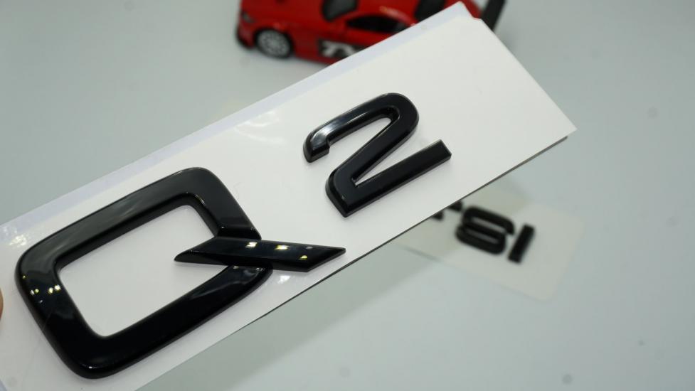 Audi Q2 35 TFSi Parlak Siyah ABS 3M 3D Bagaj Yazı Logo Orjinal Ürün