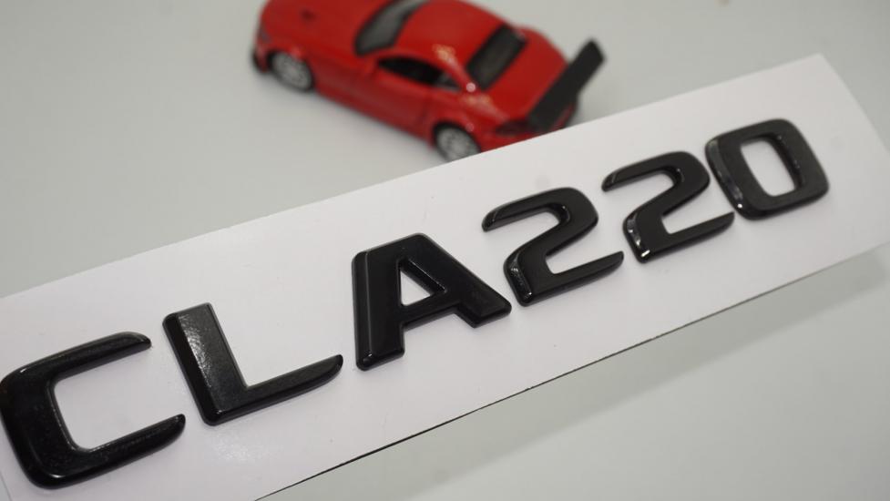 CLA 220 Bagaj Parlak Siyah ABS 3M 3D Yazı Logo