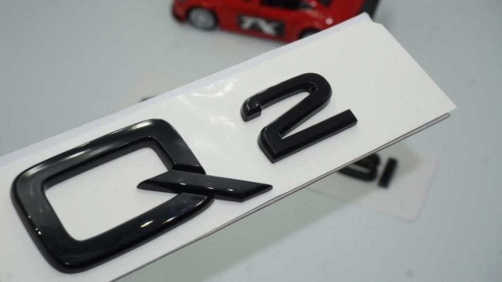 Audi Q2 40 TFSi Parlak Siyah ABS 3M 3D Bagaj Yazı Logo Orjinal Ürün