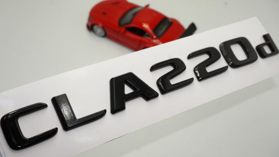 CLA 220d Bagaj Parlak Siyah ABS 3M 3D Yazı Logo