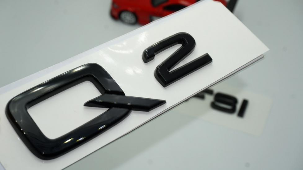 Audi Q2 50 TFSi Parlak Siyah ABS 3M 3D Bagaj Yazı Logo Orjinal Ürün