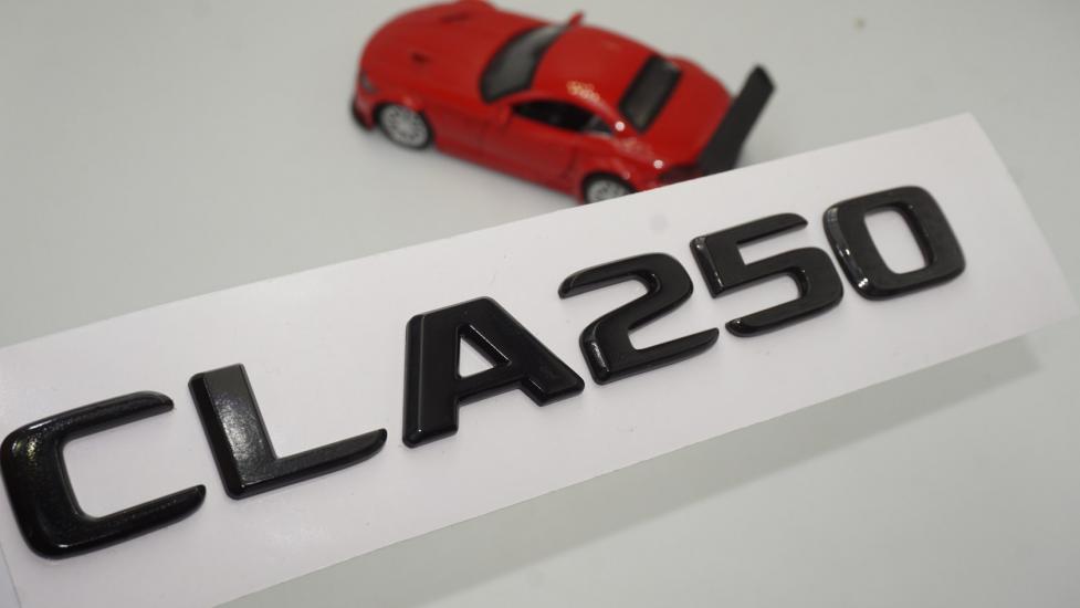 CLA 250 Bagaj Parlak Siyah ABS 3M 3D Yazı Logo